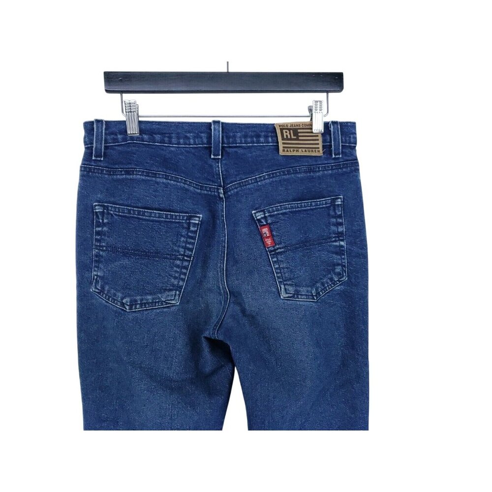 Polo Ralph Lauren Ankle Zip Capri Jeans Womens Size 10 Dark Wash Stretch - Picture 4 of 9
